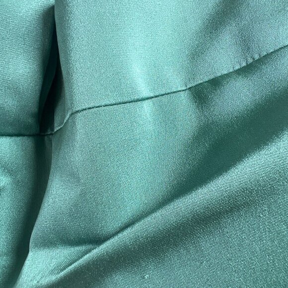 NWT Armani Collezioni Size 6 Mint Silk Shoulder Cocktail Midi Dress Authentic - Picture 16 of 16
